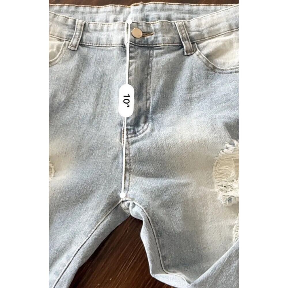 Mens Ripped Distressed Denim Pants Jeans Skinny Slim Fit Stretch Trousers Sz. 32 - Picture 7 of 8